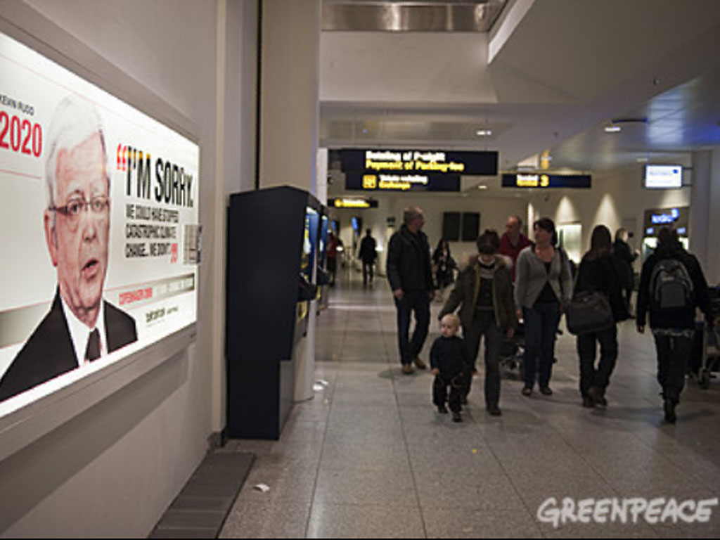 Foto Poster incalzire globale - Copenhaga - Greenpeace
